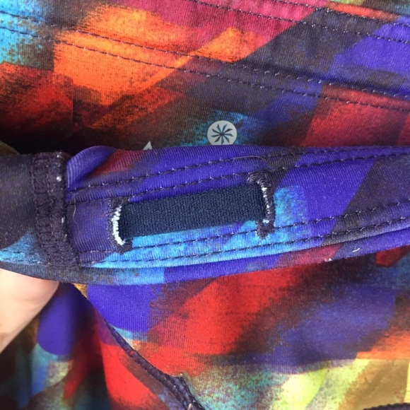 Athleta Colorburst Sonar Rainbow Print Compression Leggings Size XS - Picture 7 of 14